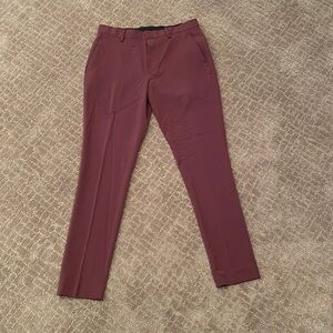 Men’s red dress pants from ASOS, size 30x30S.